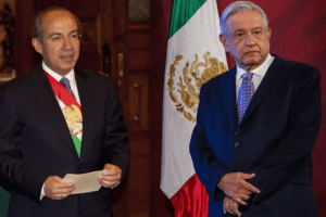 AMLO responde a Calderón crítica por visita del presidente de Cuba a México
