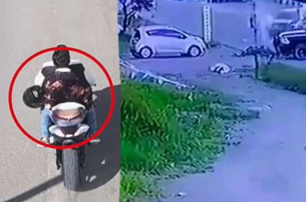 Patrulla cierra el paso a motociclistas y los deja gravemente heridos #VIDEO