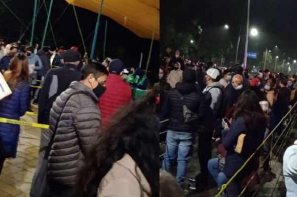 Largas filas desde la madrugada por segunda dosis en Xochimilco