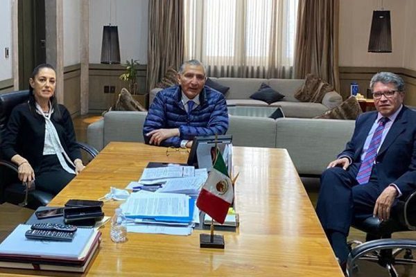 Monreal, Adán Augusto y Sheinbaum se reúnen revisar agenda legislativa