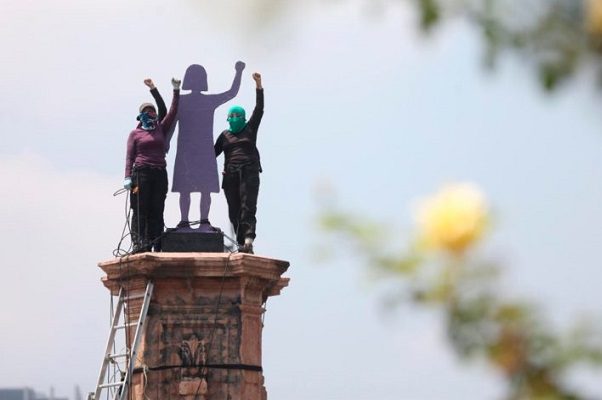 “Será para las mujeres indígenas”, dice Sheinbaum de lugar de antimonumenta