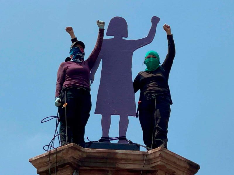 Se revisará si antimonumento de la Glorieta a Colón permanece: Sheinbaum