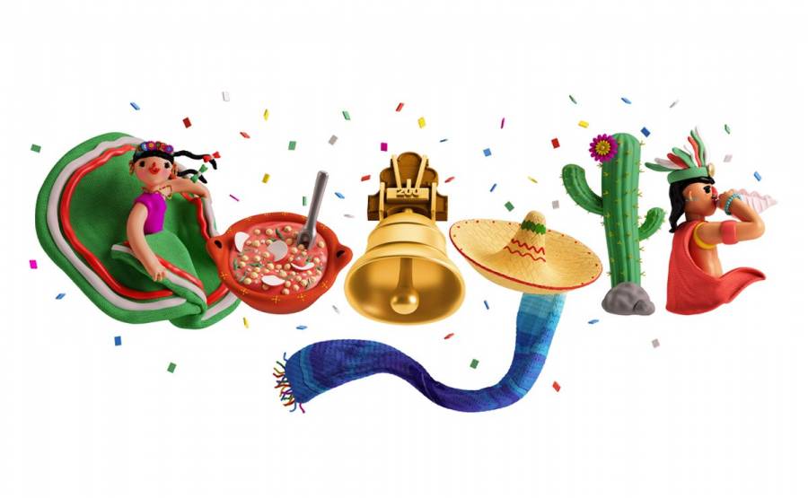 Google celebra la Independencia de México con un folklórico Doodle