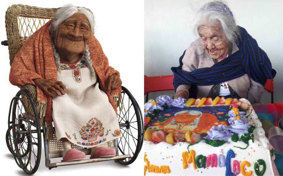 La verdadera ‘Mamá Coco’ celebra 108 años con pastel de su personaje