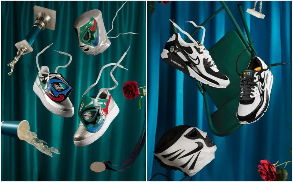 Nike lanza colección de tenis inspirados en la lucha libre mexicana