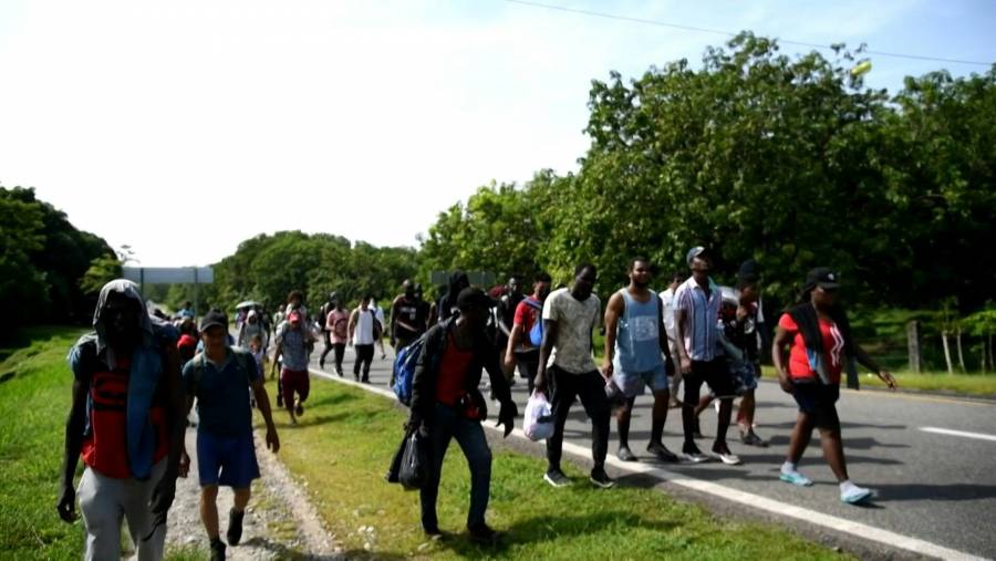 Desde Chiapas, avanza nueva caravana migrante