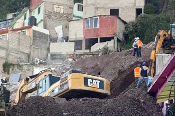 Concluye demolición de 11 casas afectadas en el Cerro del Chiquihuite