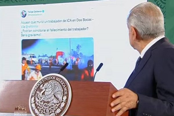 "Desean que nos vaya mal", dice AMLO por reacciones a protestas en Dos Bocas