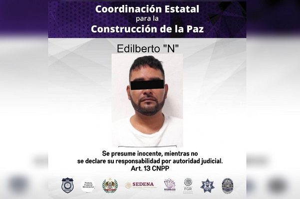 Detienen en Morelos a "El Chínelo", objetivo prioritario de "Los Linos"