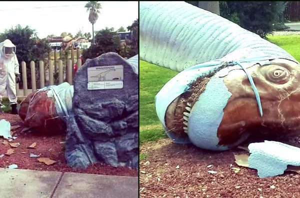 Ataque de abejas desata pánico en 'dinoparque' de Pachuca