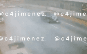 #VIDEO Así embistió camioneta de empresario a sicario en AICM