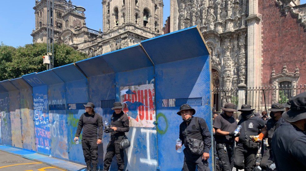 Centro Histórico amanece blindado por marcha del 2 de octubre