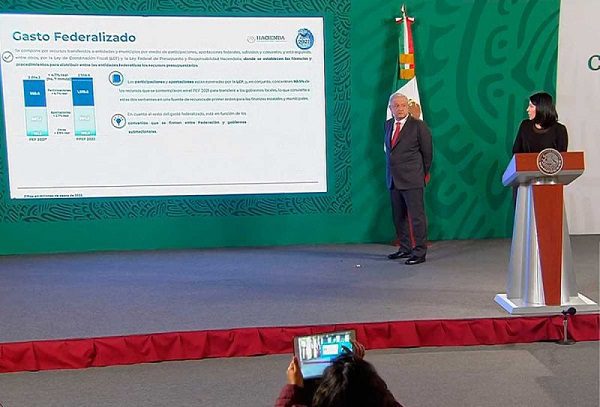 AMLO afirma "estar al día" con entrega de recursos a estados