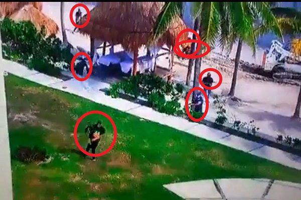 Revelan presunto #VIDEO de balacera que dejó dos muertos en Puerto Morelos