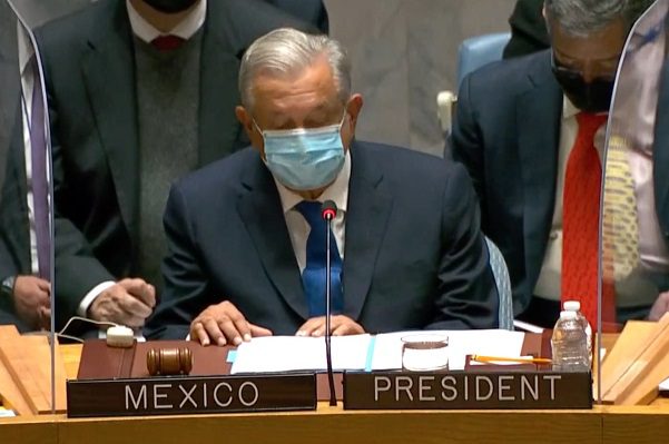 AMLO encabeza sesión del Consejo de Seguridad de la ONU