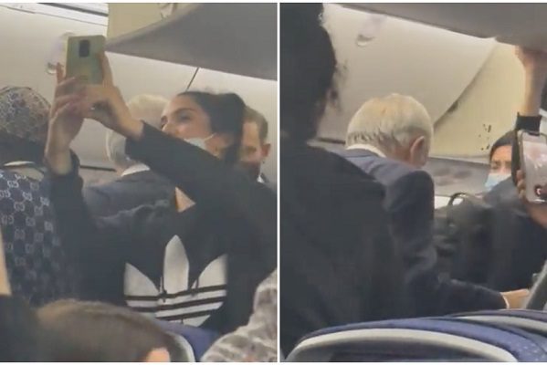 AMLO fue recibido entre aplausos y abucheos en avión de regreso a México #VIDEO
