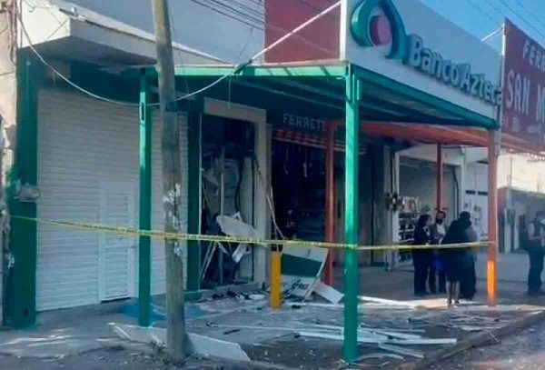 Explotan cajero automático en Nezahualcóyotl para robarlo