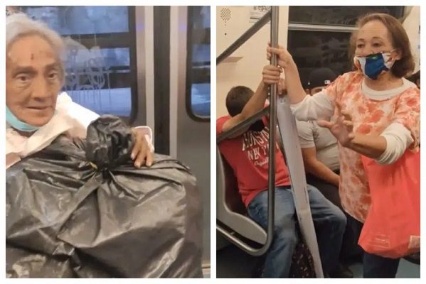 ¿Un exorcismo en el Metro CDMX? Mujer increpa a adulta mayor #VIDEO