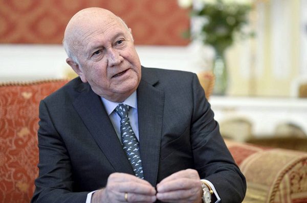 Fallece Frederik de Klerk, el último presidente blanco de Sudáfrica