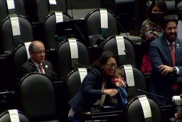 Niño toma micrófono e 'interviene' desde curul en San Lázaro #VIDEO