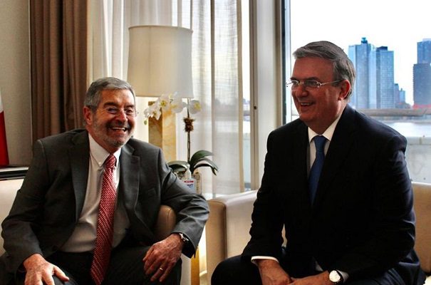 Ebrard insta a la ONU a combatir tráfico de armas junto al sector privado