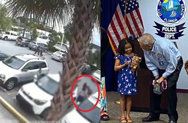 Niña de 9 años golpea en la cara al ladrón que robó a su madre #VIDEO