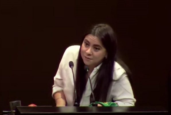 “El machismo asesina cada dos horas a una mujer", lamenta Olimpia Coral frente a diputados