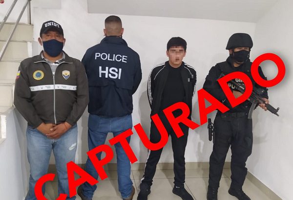 Capturan en Ecuador a integrante del Cártel de Sinaloa requerido en EE.UU.