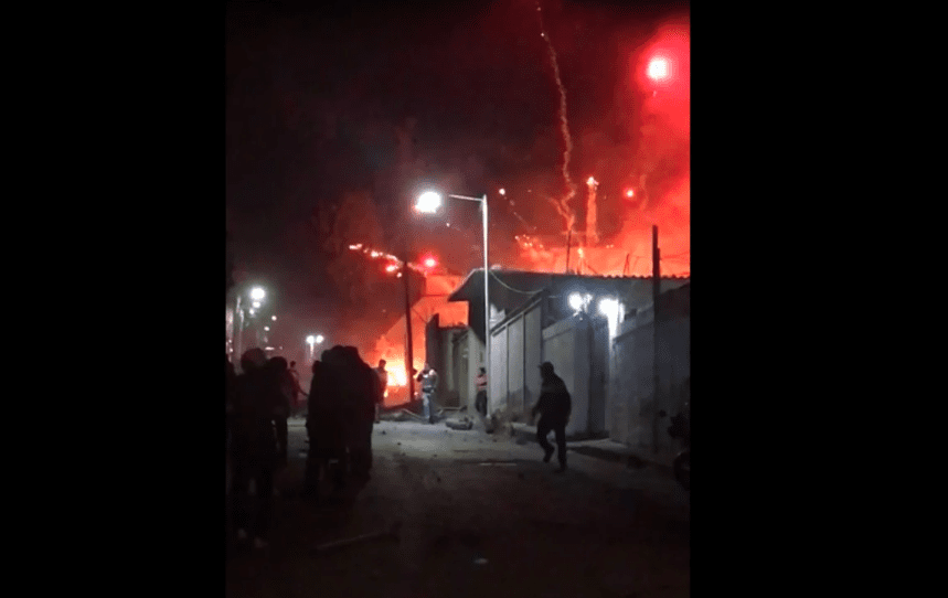 Explota pirotecnia en Tultepec, hay un muerto y 5 heridos #VIDEO