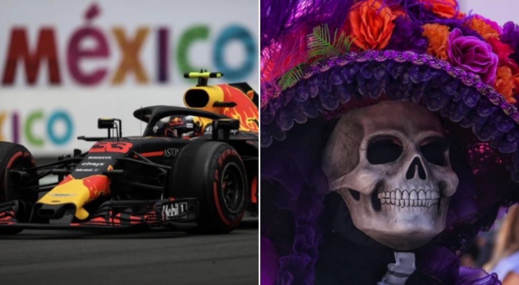 Desfile del Día de Muertos y el Gran Premio de México de la Fórmula 1