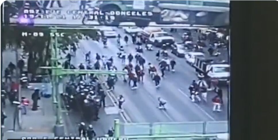 Enfrentamiento en Eje Central