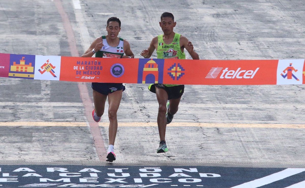 Mexicanos ganan el Maratón de la Ciudad de México 2021