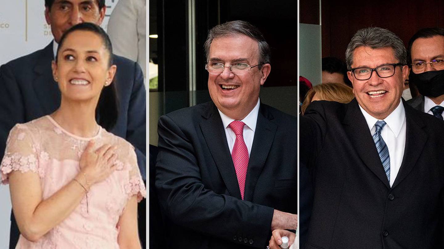 Monreal, Ebrard y Sheinbaum
