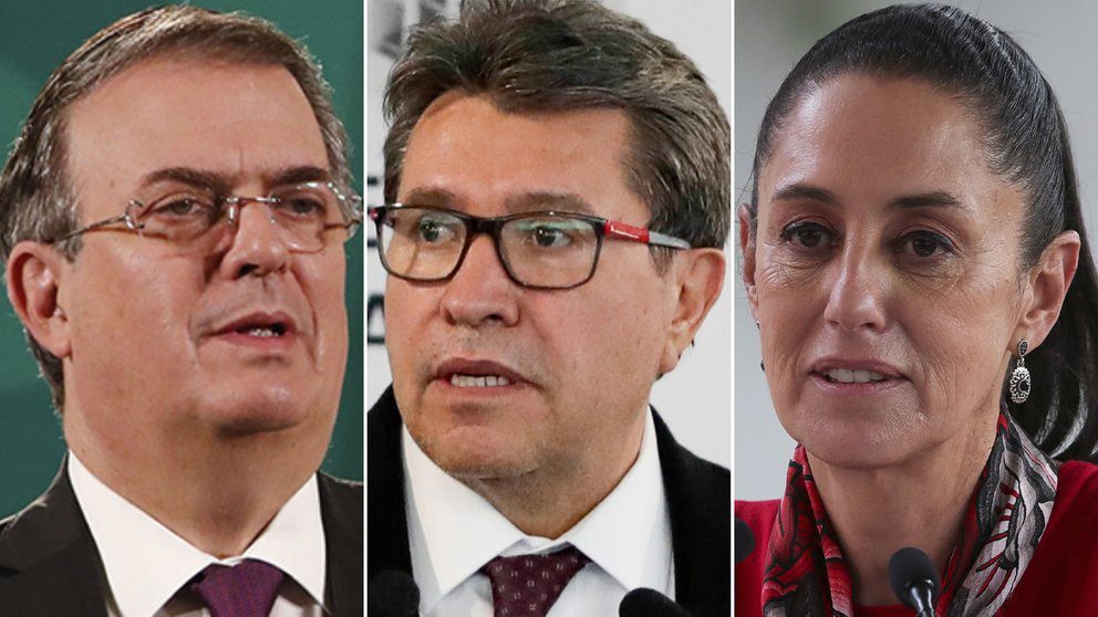 Ricardo Monreal, Claudia Sheinbaum y Marcelo Ebrard