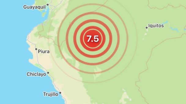 Sismo de 7.5 grados en Perú