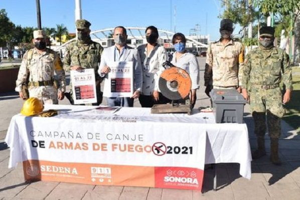 Inicia programa de canje de armas por vales de hasta 10 mil pesos en Sonora