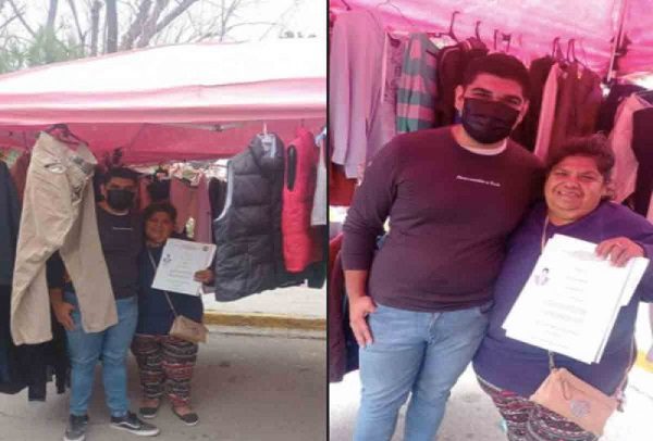 Joven termina su carrera gracias al puesto de ropa usada de su mamá