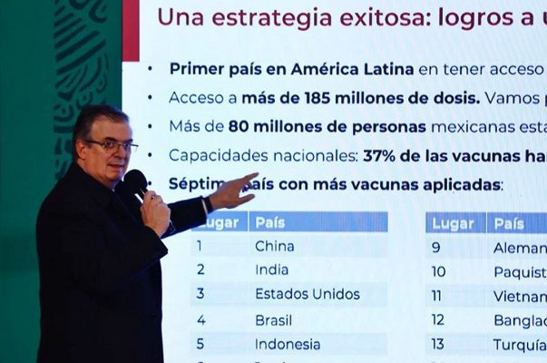 "En 2022 no se necesitará plan especial para adquirir vacunas", destaca Ebrard