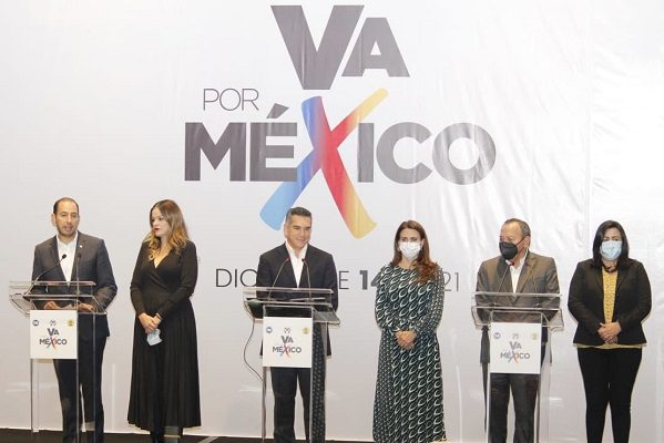 Va por México anuncia alianza en 4 estados para 2022