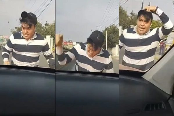 Hombre ataca a pareja en cortejo fúnebre por no cederle el paso, en NL #VIDEO