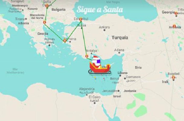 Sigue aquí la ruta de Santa gracias a estos sitios web
