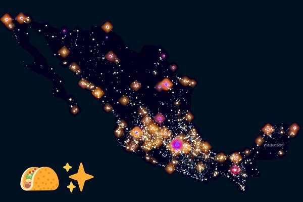 Geógrafo de la UNAM crea mapa de todas las taquerías de México