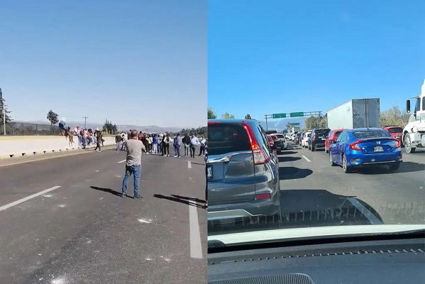 Pobladores bloquearon la México-Puebla para exigir justicia por familia atropellada
