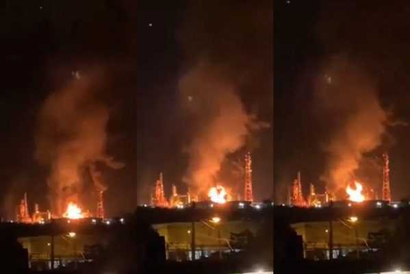 Sin heridos, controlan incendio en refinería Lázaro Cárdenas de Minatitlán, Veracruz