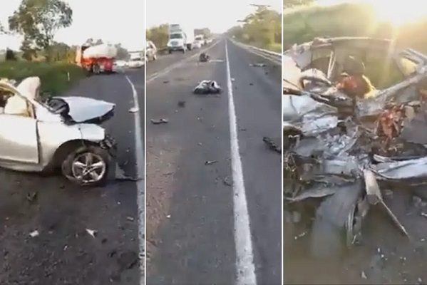 Fuerte accidente en la autopista México-Tuxpan; se reportan muertos #VIDEOS