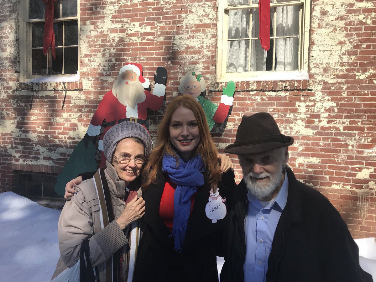 Alicia Witt y sus padres