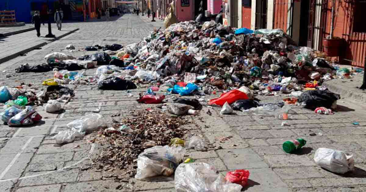 Basura en la oaxaqueña