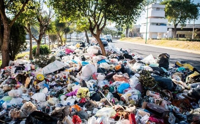 Basura en las calles de Toluca