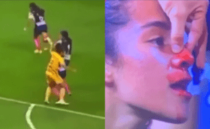 #VIDEO Jugadora de Tigres golpea y sangra a rival de rayadas