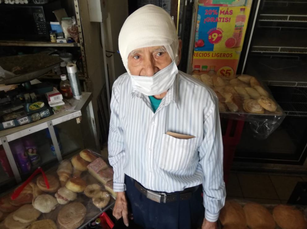 Don Isaías Hernández Martínez, hombre de 92 años asaltado en tienda de Monterrey